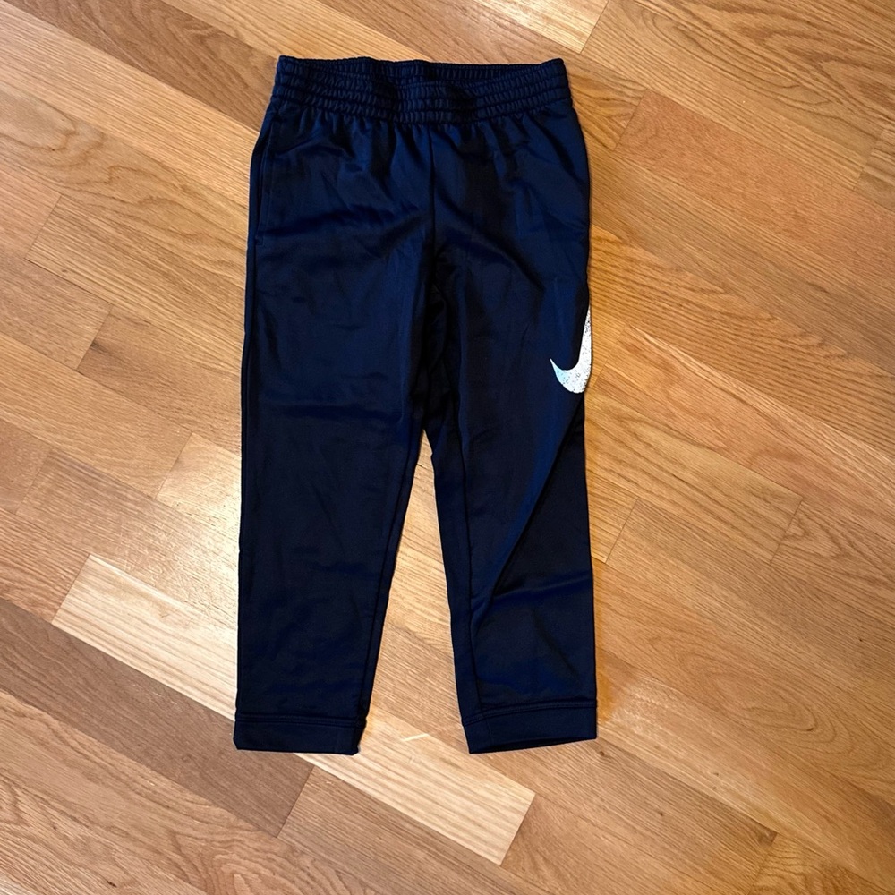 Boys Black Nike Athletic Jogger Pants